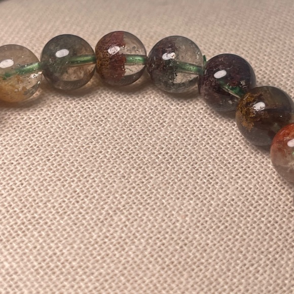 High Quality FOUR Season Garden Quartz Gemstone Crystal Bracelet 9mm - Picture 5 of 7